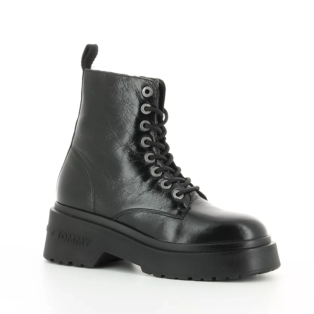 Image (1) de la chaussures Tommy jeans - Bottines Noir en Cuir