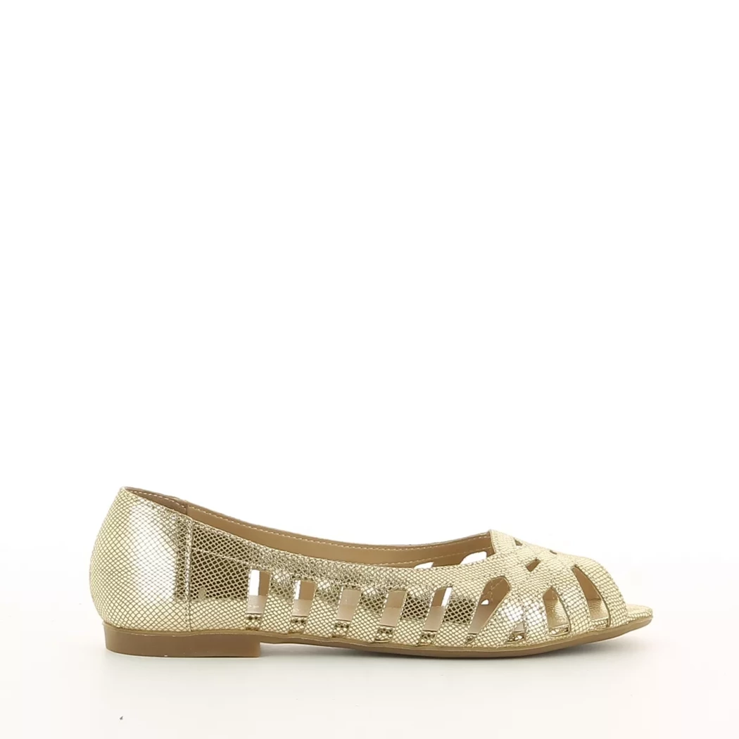 Image (2) de la chaussures Les Fees De Bengale - Ballerines Or / Bronze / Platine en Cuir