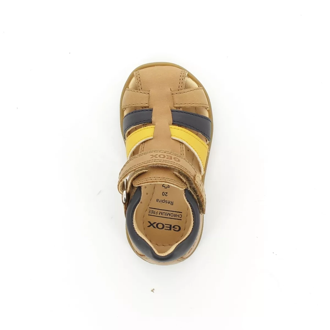 Image (6) de la chaussures Geox - Sandales et Nu-Pieds Cuir naturel / Cognac en Cuir