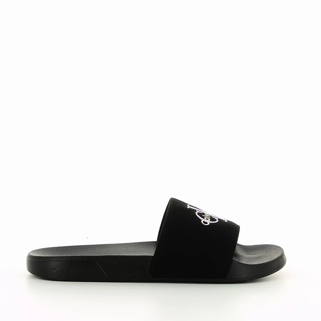 Image (2) de la chaussures Calvin Klein - Tongs et Plage Noir en Textile