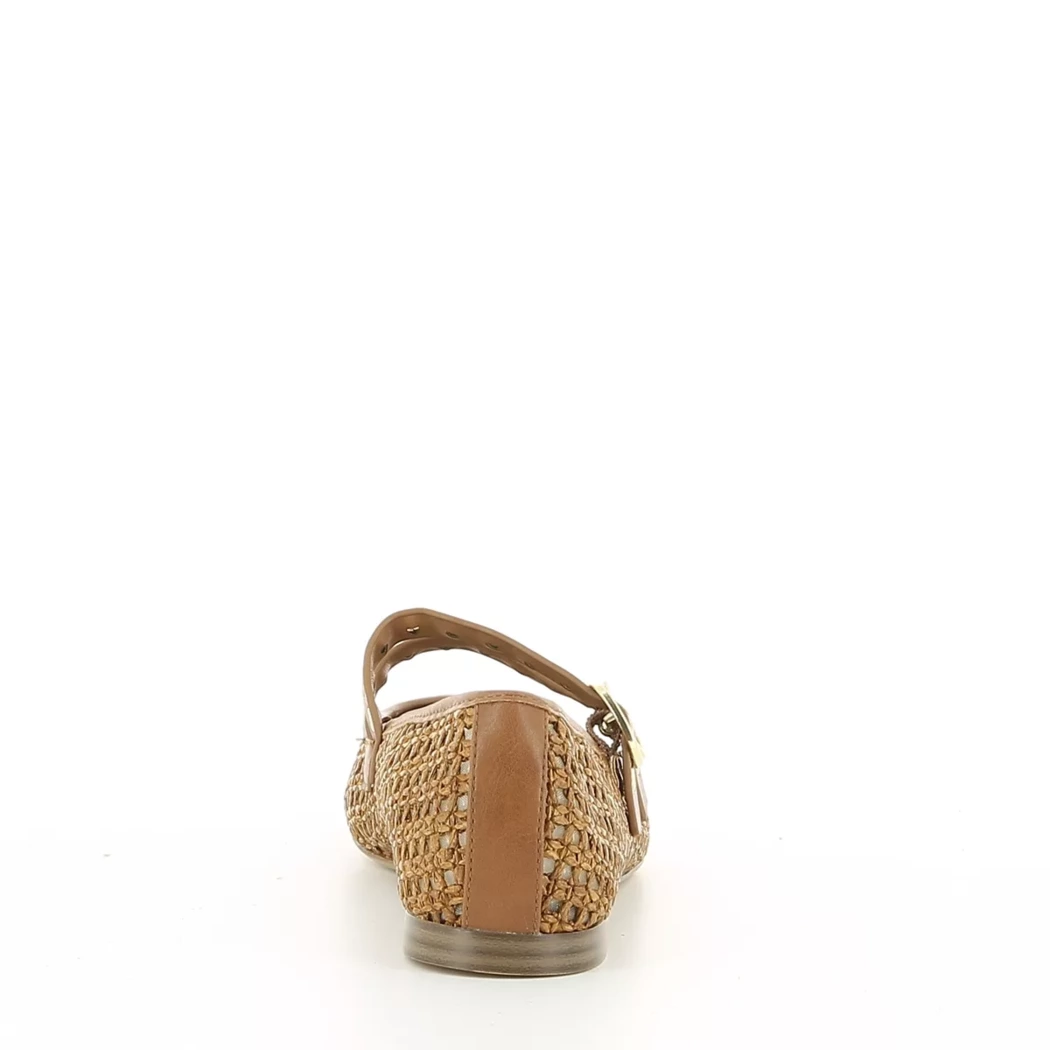 Image (3) de la chaussures Tamaris - Ballerines Cuir naturel / Cognac en Textile