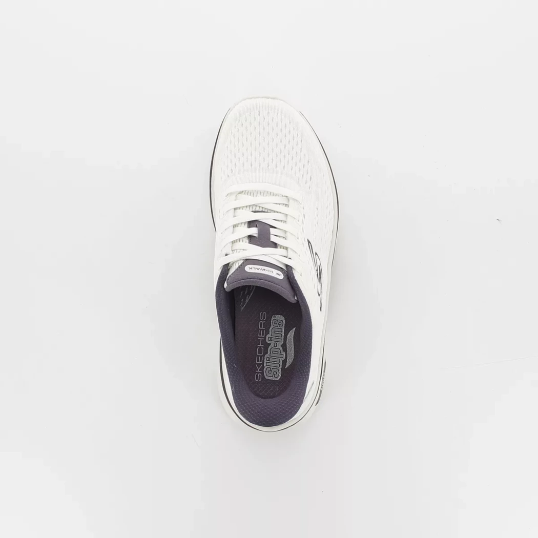 Image (6) de la chaussures Skechers - Baskets Blanc en Textile