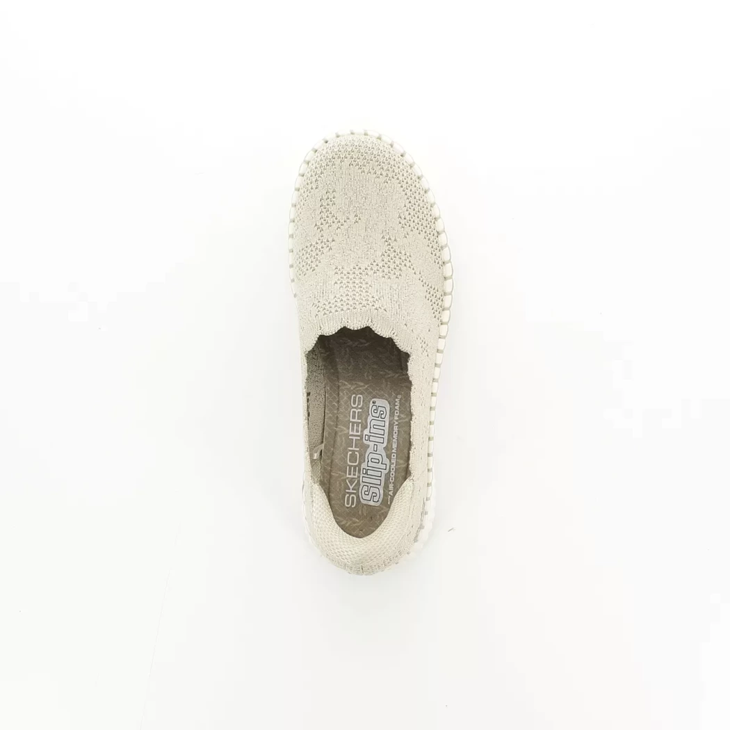 Image (6) de la chaussures Skechers - Mocassins Beige en Textile