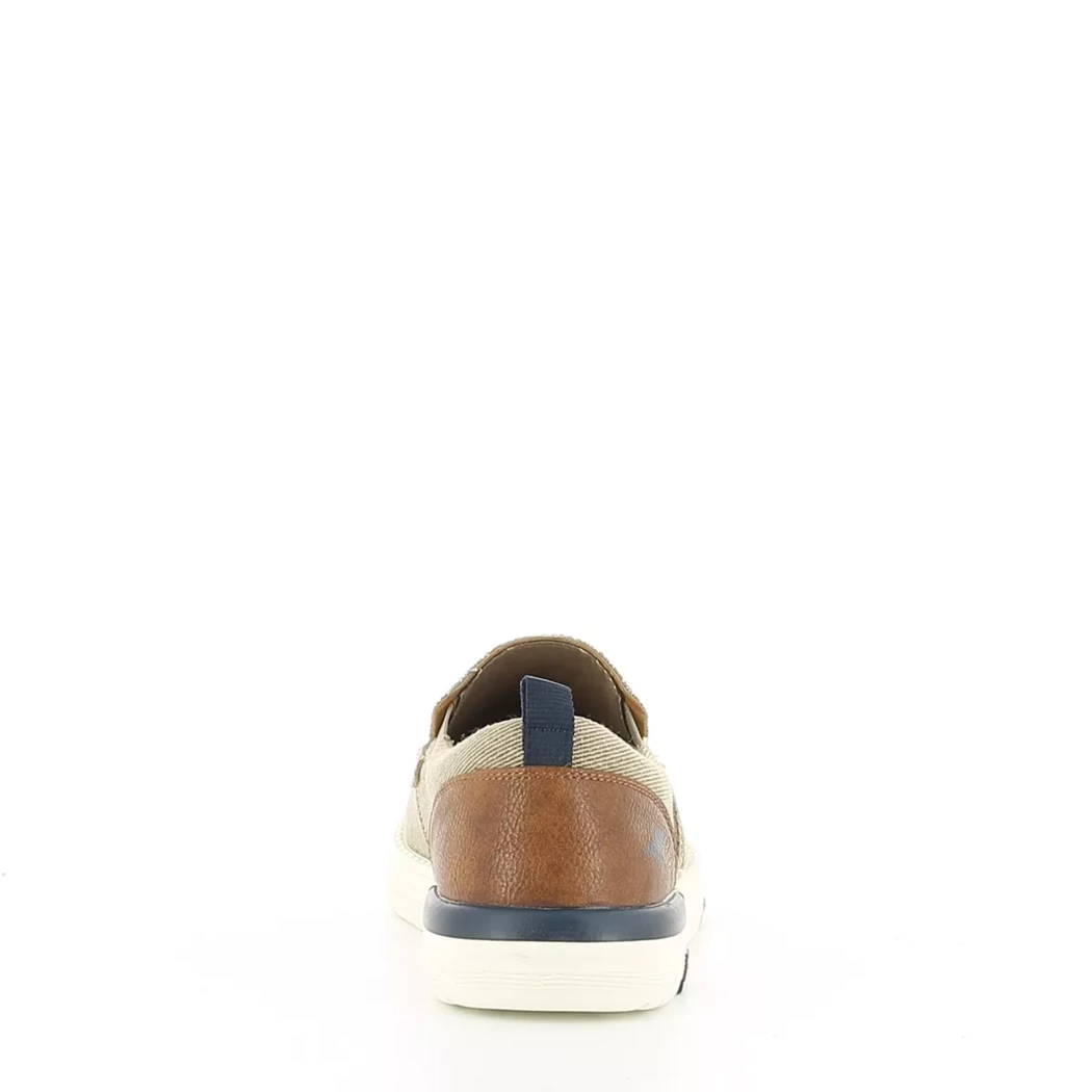 Image (3) de la chaussures Mustang - Mocassins Beige en Textile