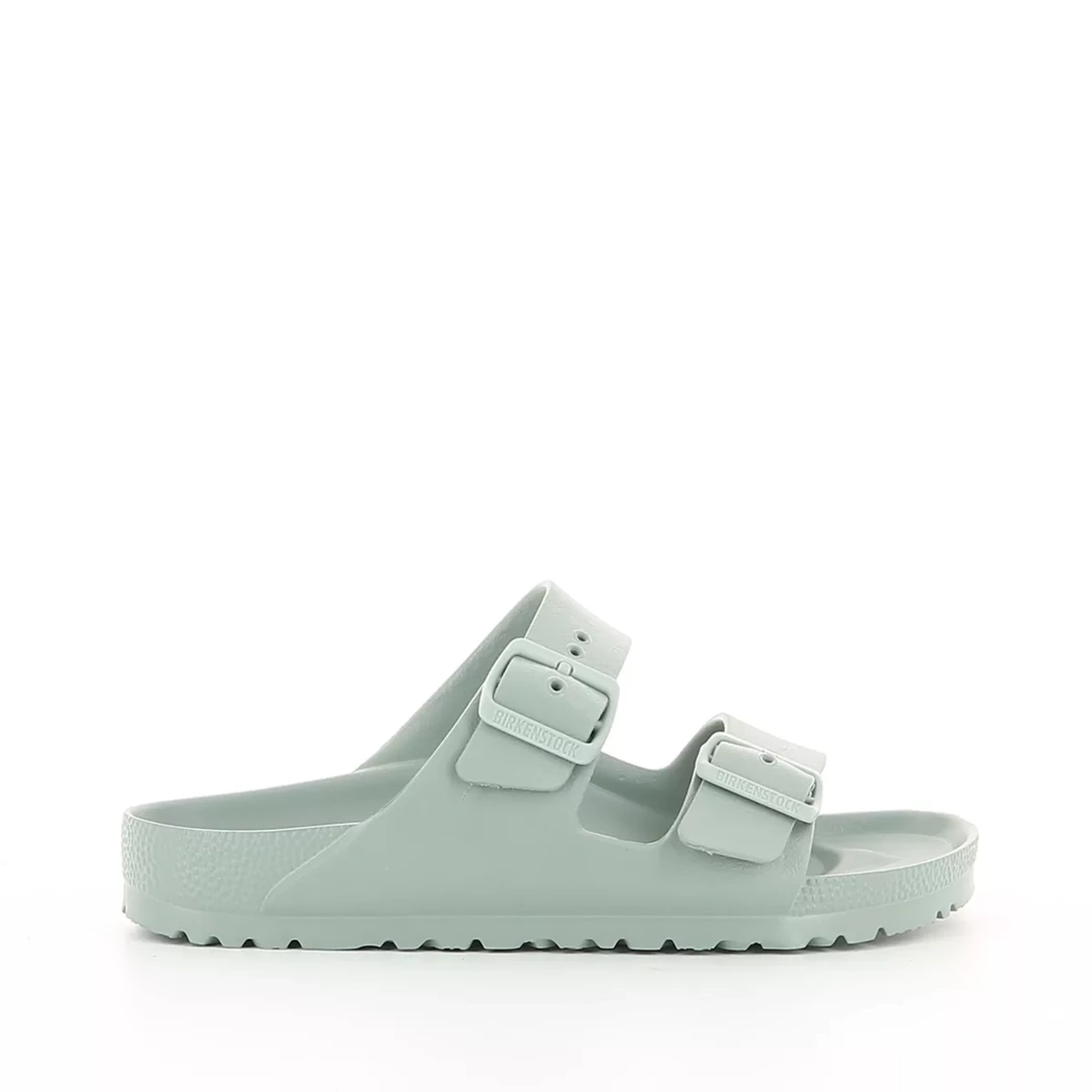 Image (2) de la chaussures Birkenstock - Mules et Sabots Vert en Caoutchouc