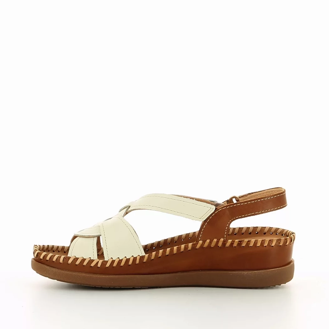 Image (4) de la chaussures Pikolinos - Sandales et Nu-Pieds Blanc en Cuir