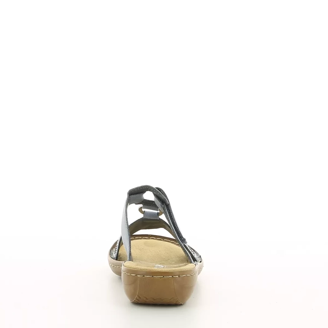 Image (3) de la chaussures Rieker - Mules et Sabots Bleu en Cuir synthétique