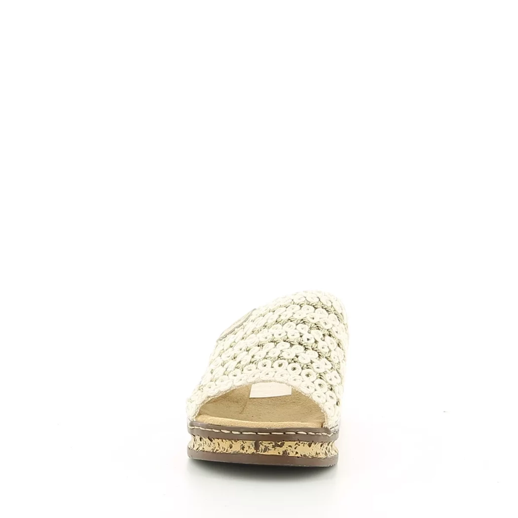 Image (5) de la chaussures Rieker - Mules et Sabots Beige en Textile