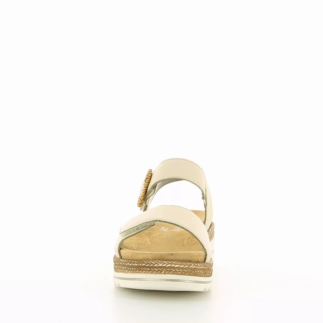 Image (5) de la chaussures Remonte - Sandales et Nu-Pieds Beige en Cuir