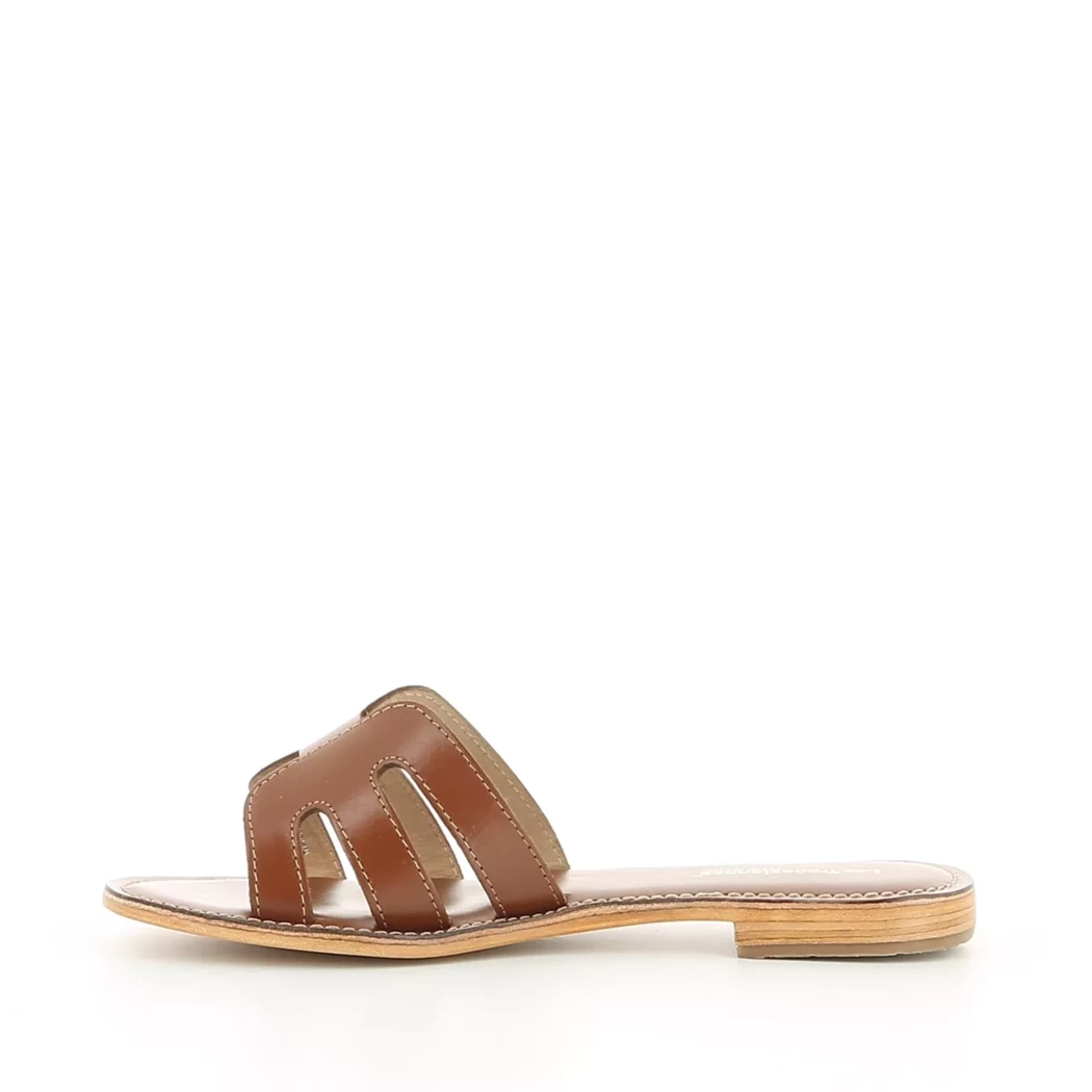 Image (4) de la chaussures Les Tropeziennes - Mules et Sabots Cuir naturel / Cognac en Cuir