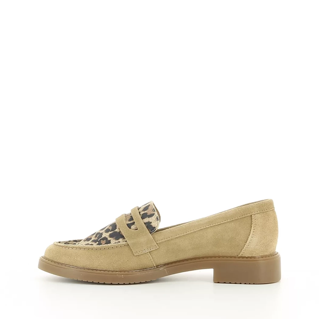 Image (4) de la chaussures Women Office - Mocassins Beige en Cuir nubuck