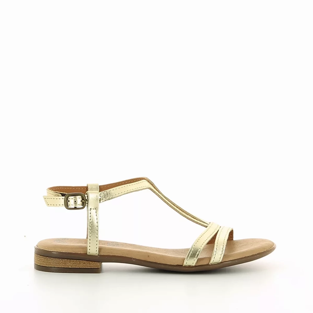 Image (2) de la chaussures Simplement B - Sandales et Nu-Pieds Or / Bronze / Platine en Cuir