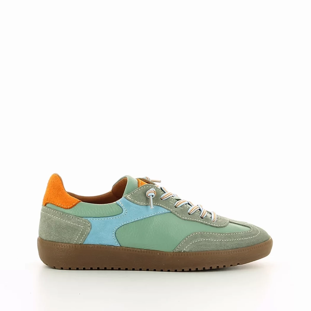 Image (2) de la chaussures Diabolo Studio - Baskets Vert en Cuir