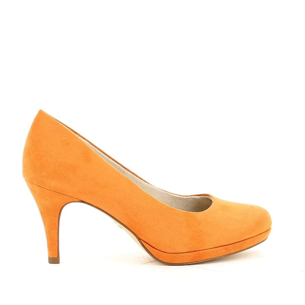 Image (2) de la chaussures Tamaris - Escarpins Orange en Cuir synthétique