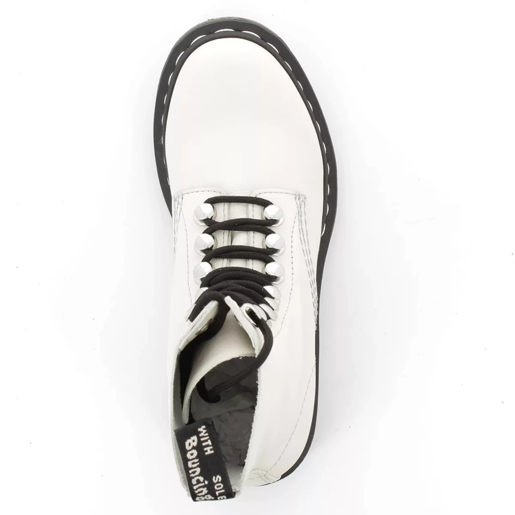 Image (6) de la chaussures Dr. Martens - Bottines Blanc en Cuir