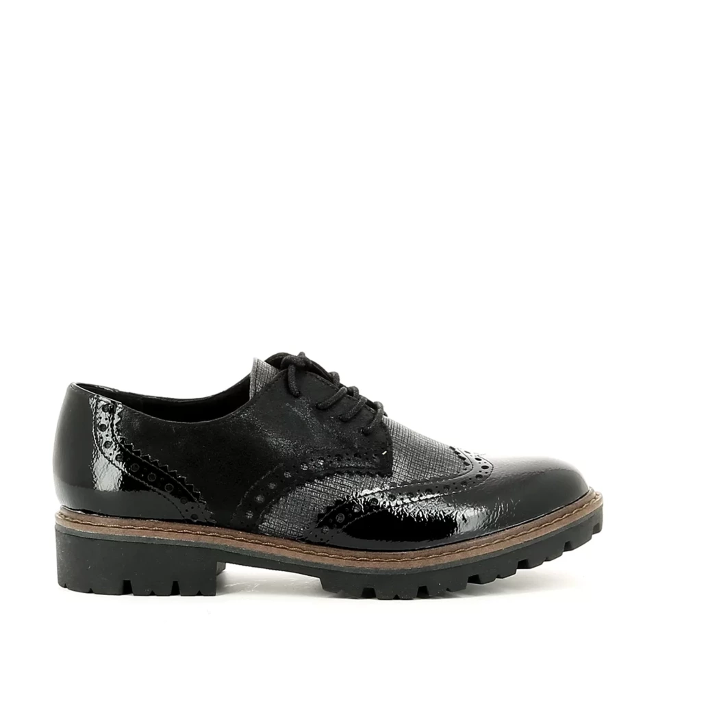 Image (2) de la chaussures Marco Tozzi - Chaussures à lacets Noir en Multi-Matières