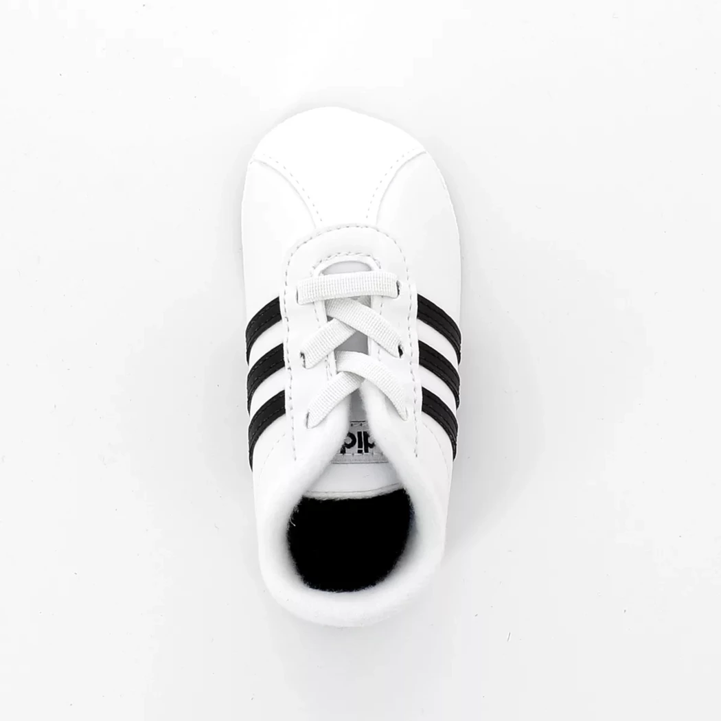 Image (6) de la chaussures Adidas - Chaussons bébé Blanc en Cuir synthétique