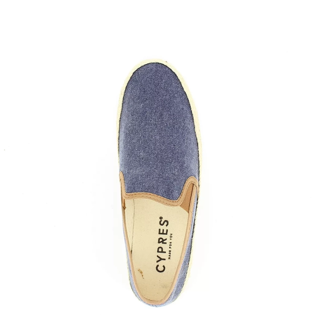 Image (6) de la chaussures Cypres - Espadrilles Bleu en Textile