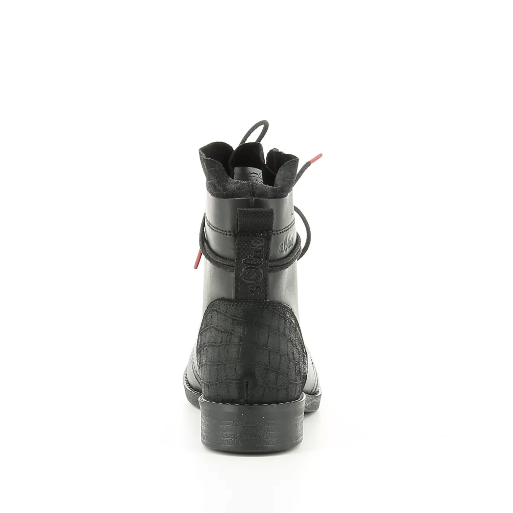Image (3) de la chaussures S.Oliver - Bottines Noir en Cuir