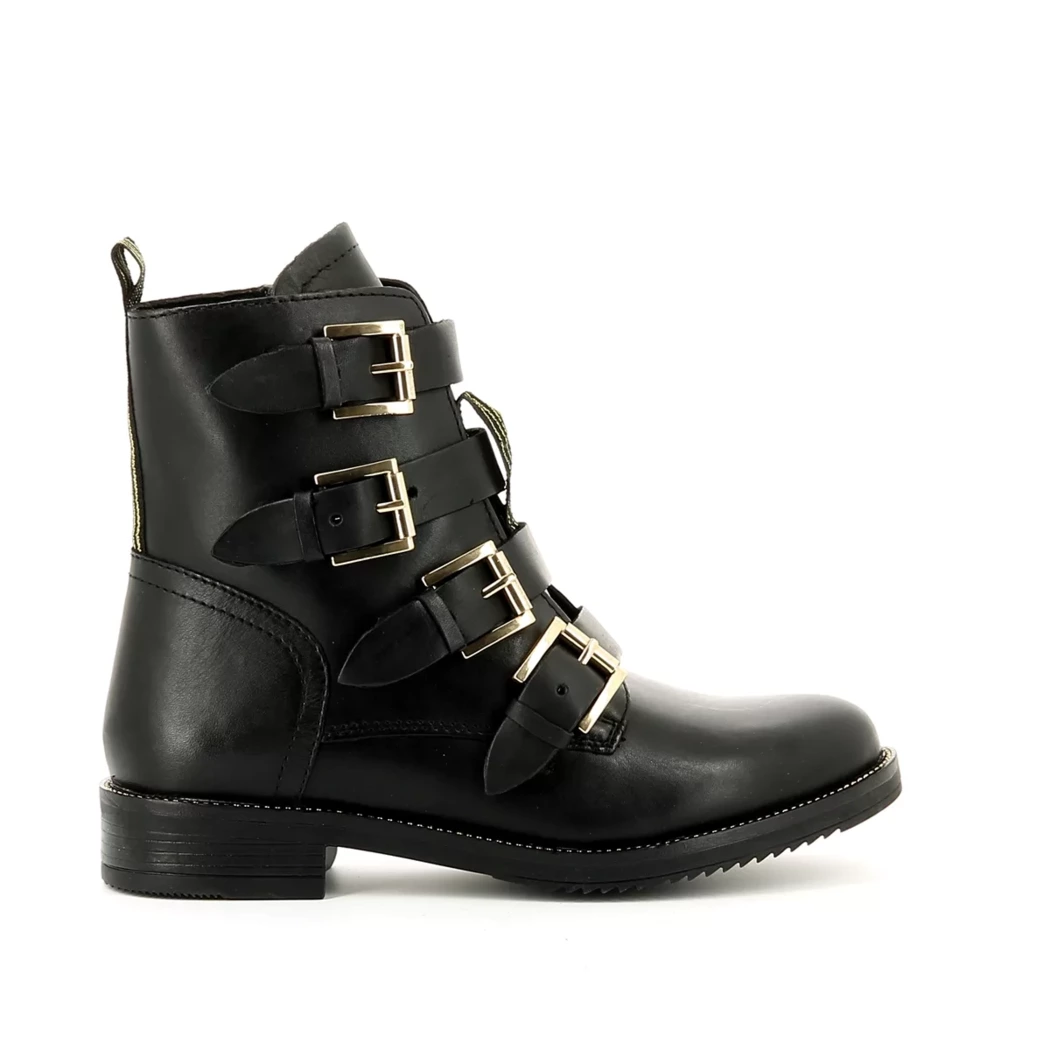 Image (2) de la chaussures Poelman - Boots Noir en Cuir