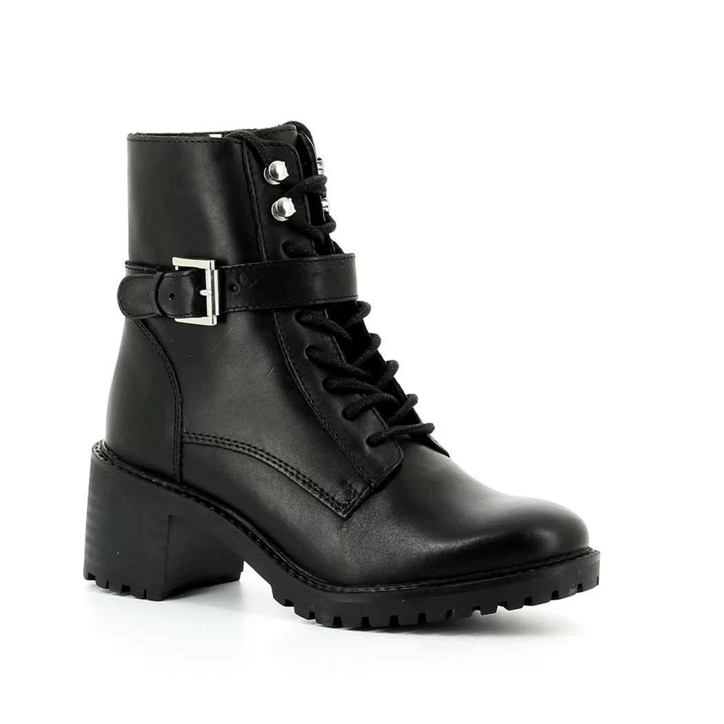 Image (1) de la chaussures Poelman - Bottines Noir en Cuir