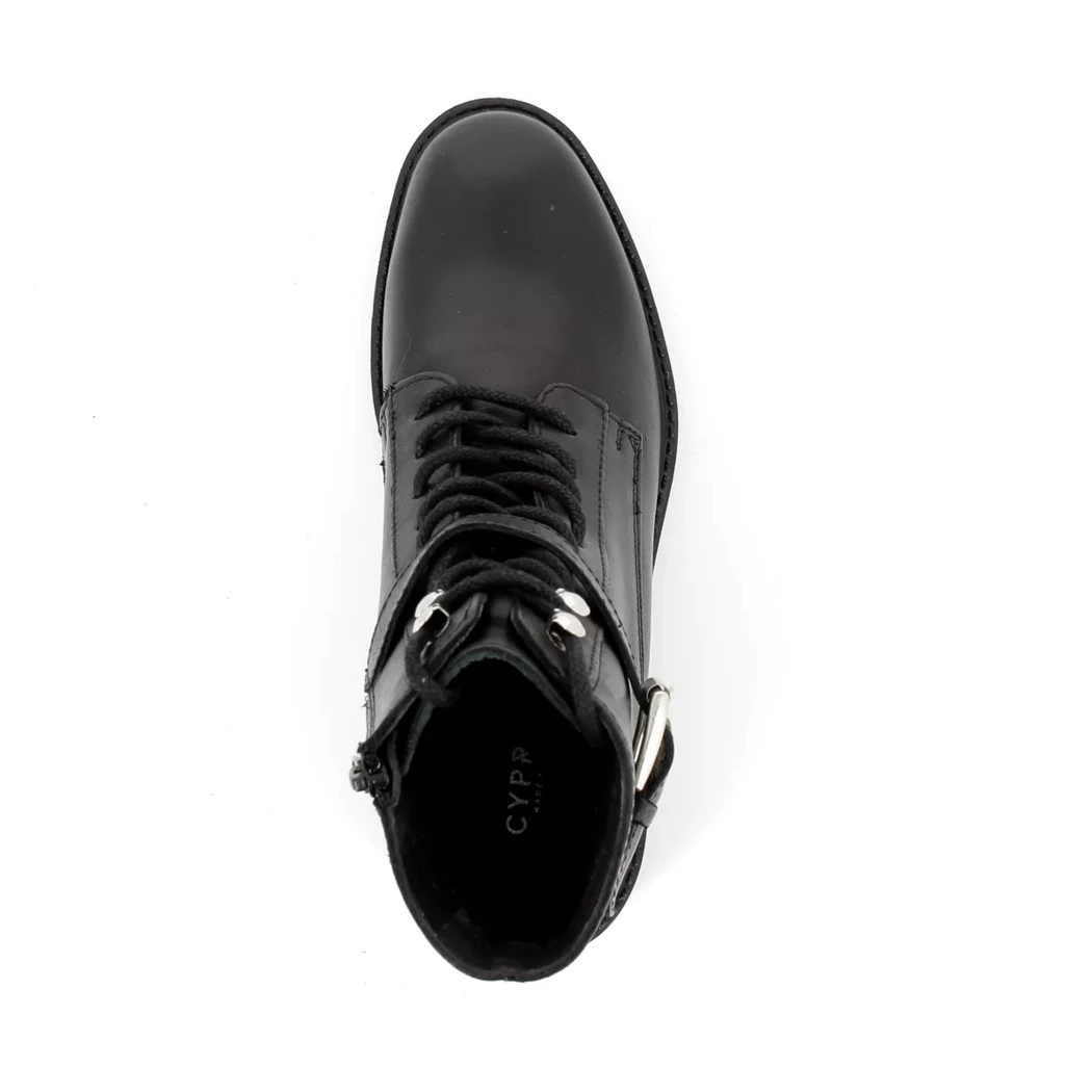 Image (6) de la chaussures Poelman - Bottines Noir en Cuir