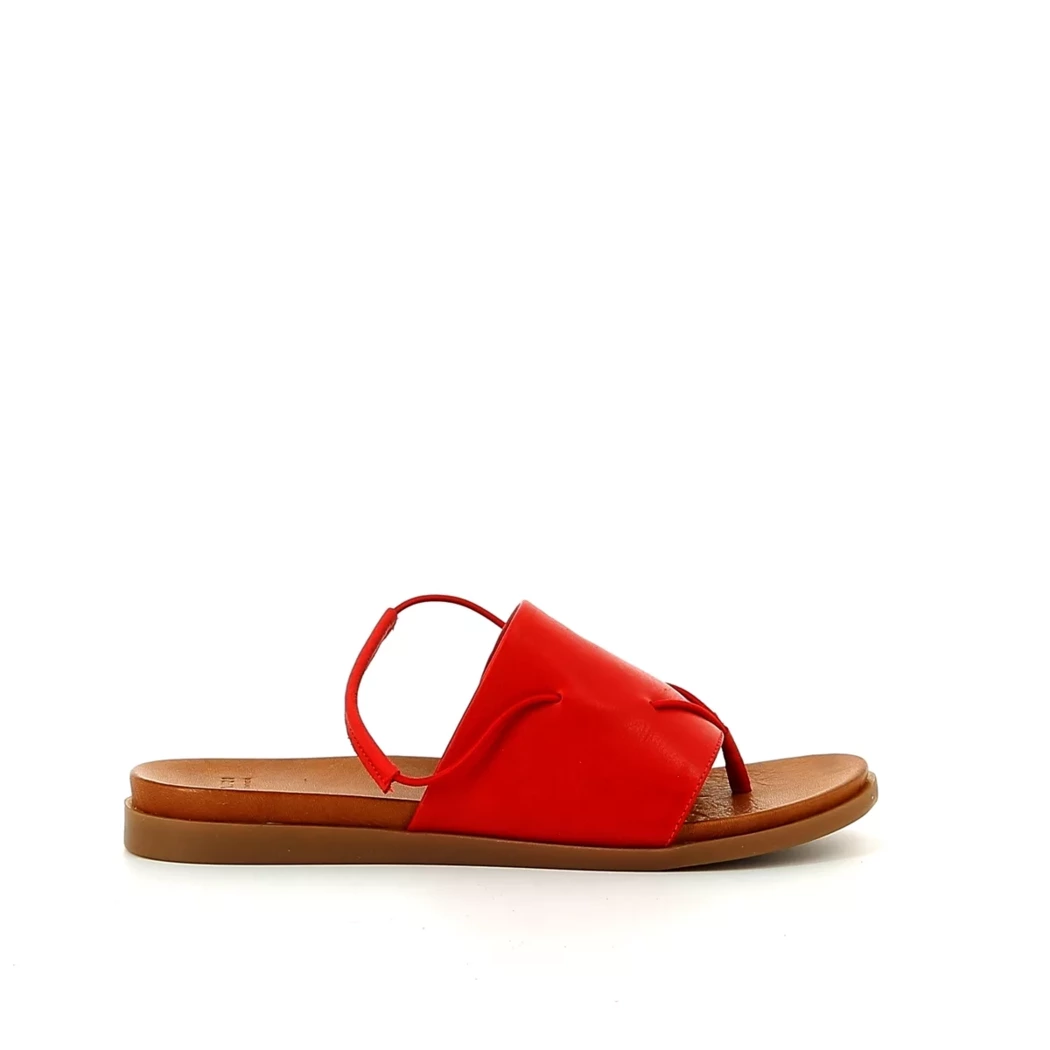 Image (2) de la chaussures Bari - Sandales et Nu-Pieds Rouge en Cuir