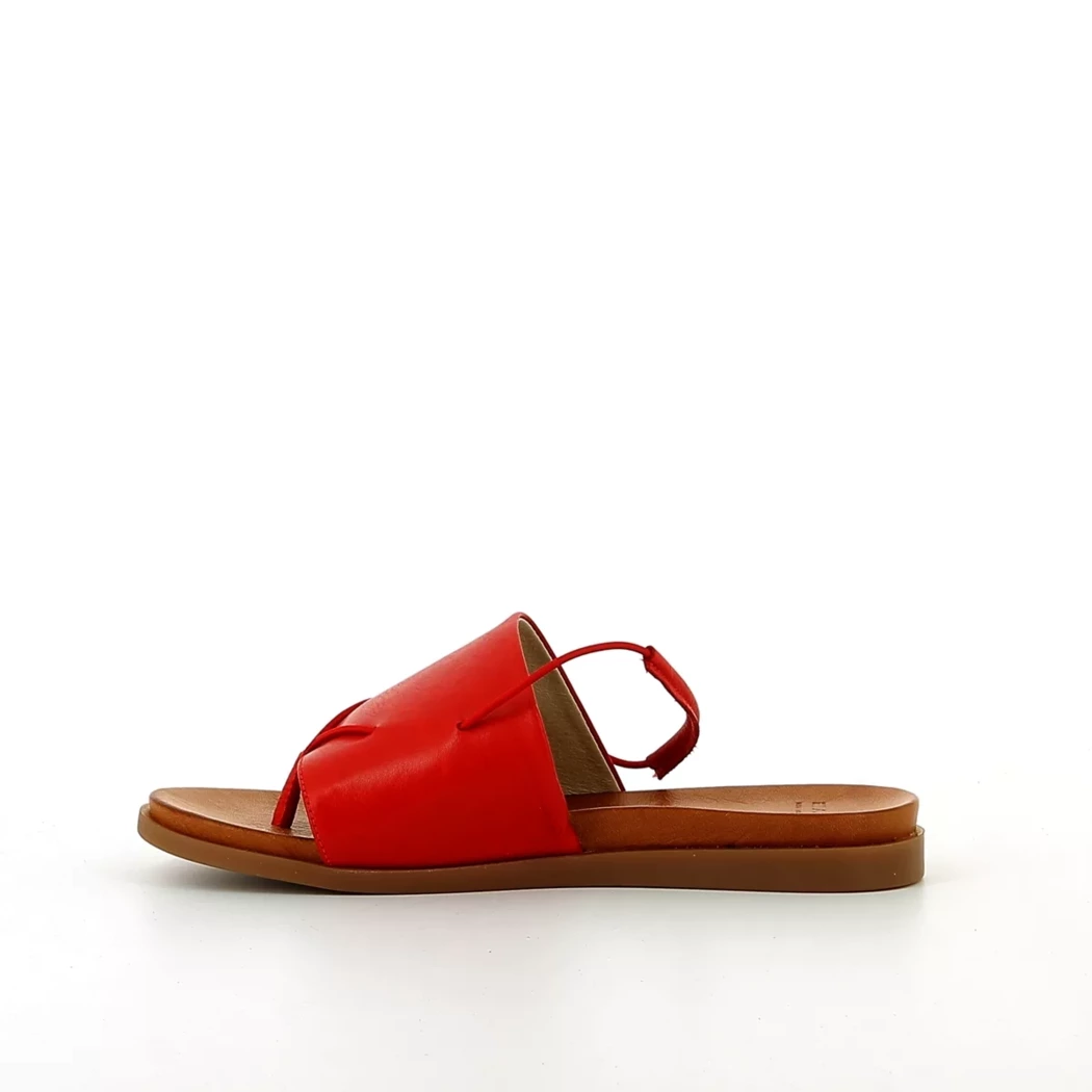 Image (4) de la chaussures Bari - Sandales et Nu-Pieds Rouge en Cuir