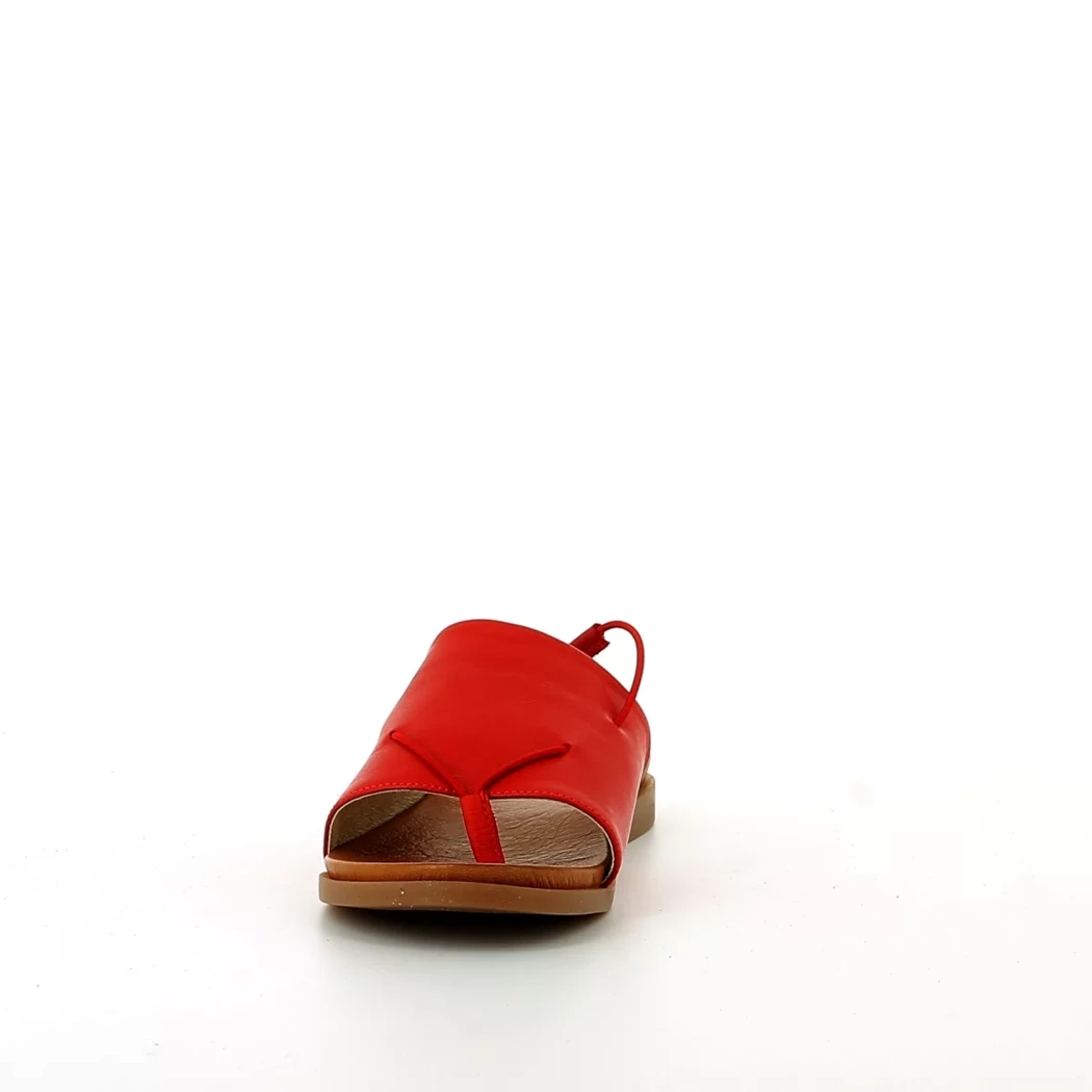 Image (5) de la chaussures Bari - Sandales et Nu-Pieds Rouge en Cuir