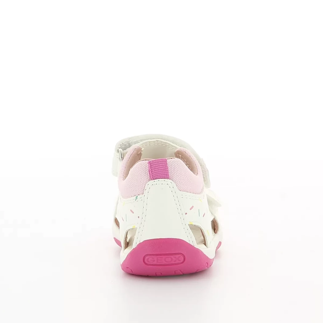 Image (3) de la chaussures Geox - Sandales et Nu-Pieds Blanc en Cuir