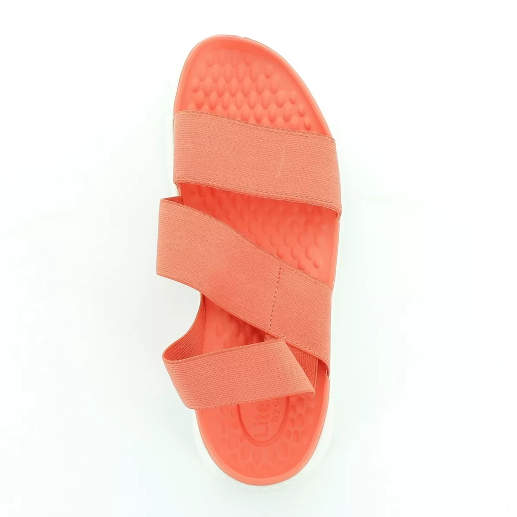Image (6) de la chaussures Crocs - Sandales et Nu-Pieds Rouge en Textile