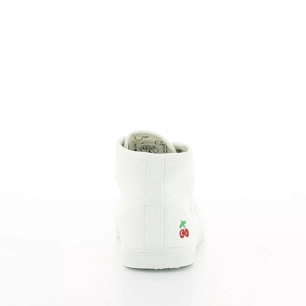 Image (3) de la chaussures Le Temps des Cerises - Bottines Blanc en Textile