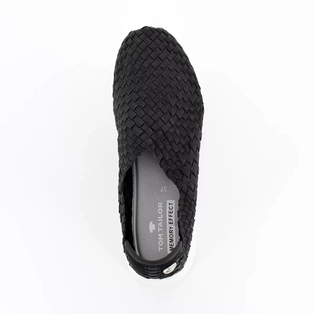Image (6) de la chaussures Tom Tailor - Mocassins Noir en Textile