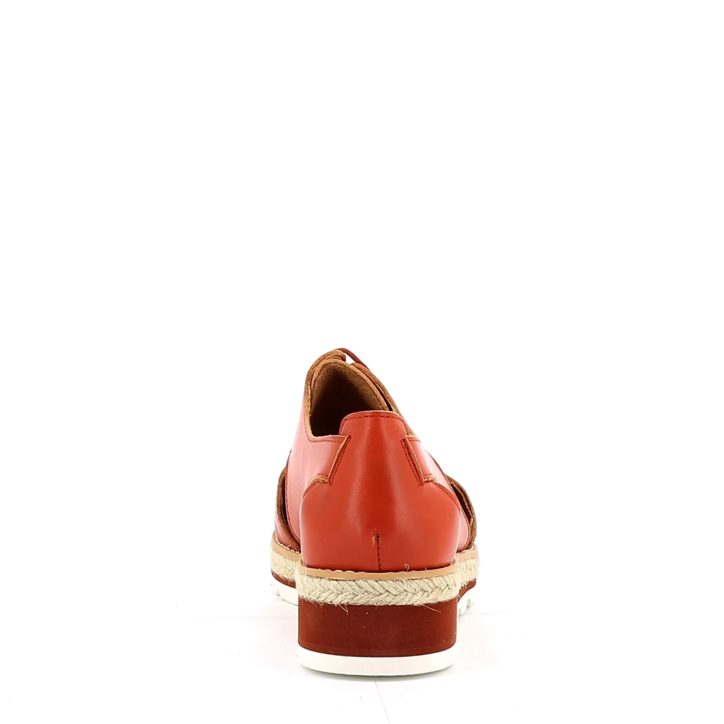 Image (3) de la chaussures Cypres - Chaussures à lacets Orange en Cuir