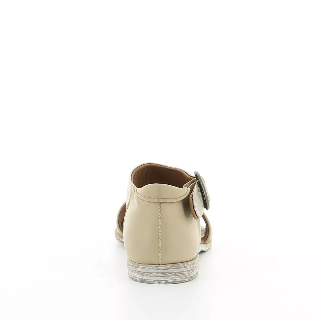 Image (3) de la chaussures Bueno - Sandales et Nu-Pieds Beige en Cuir