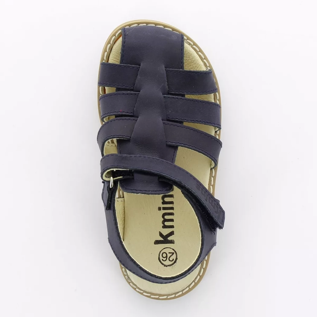 Image (6) de la chaussures Kmins - Sandales et Nu-Pieds Bleu en Cuir
