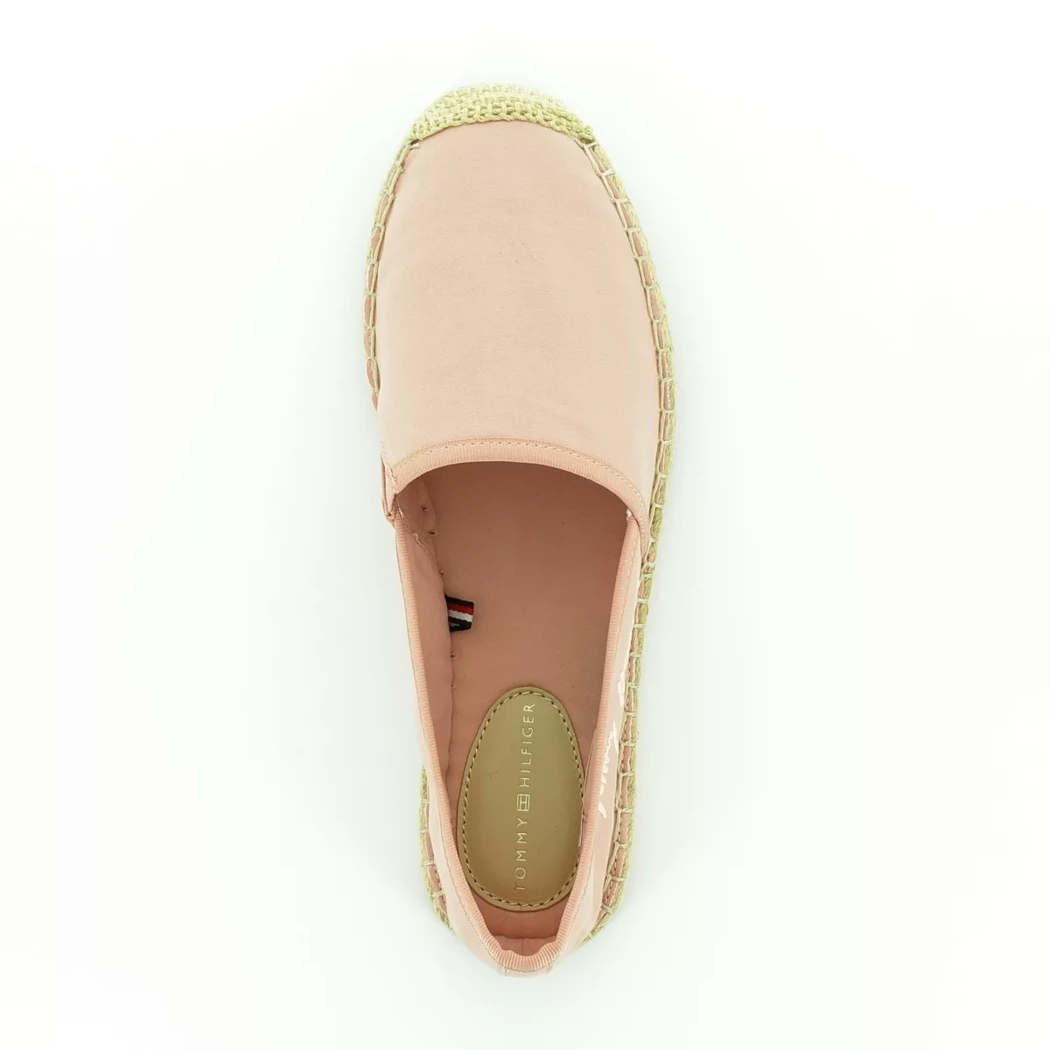Image (6) de la chaussures Tommy Hilfiger - Espadrilles Rose en Textile