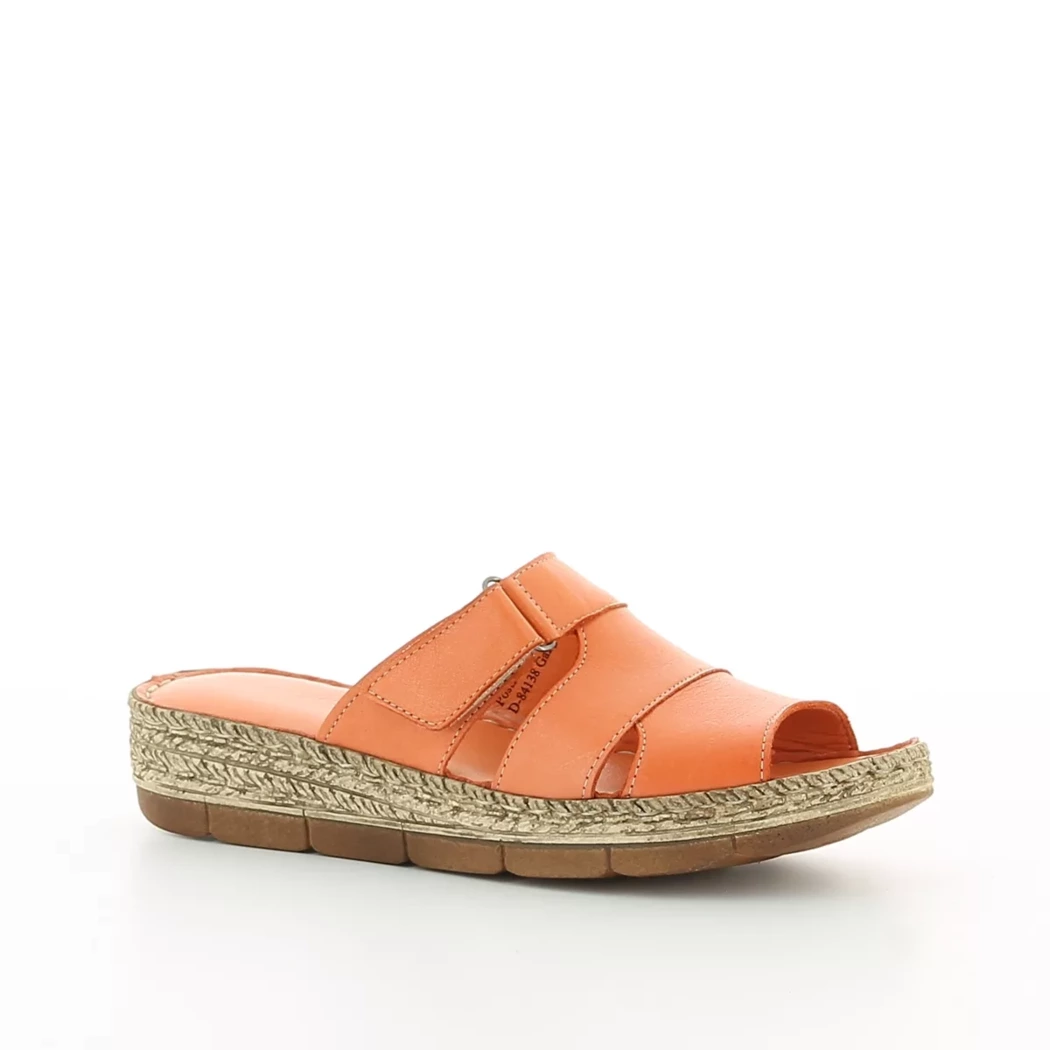 Image (1) de la chaussures Andrea Conti - Mules et Sabots Orange en Cuir