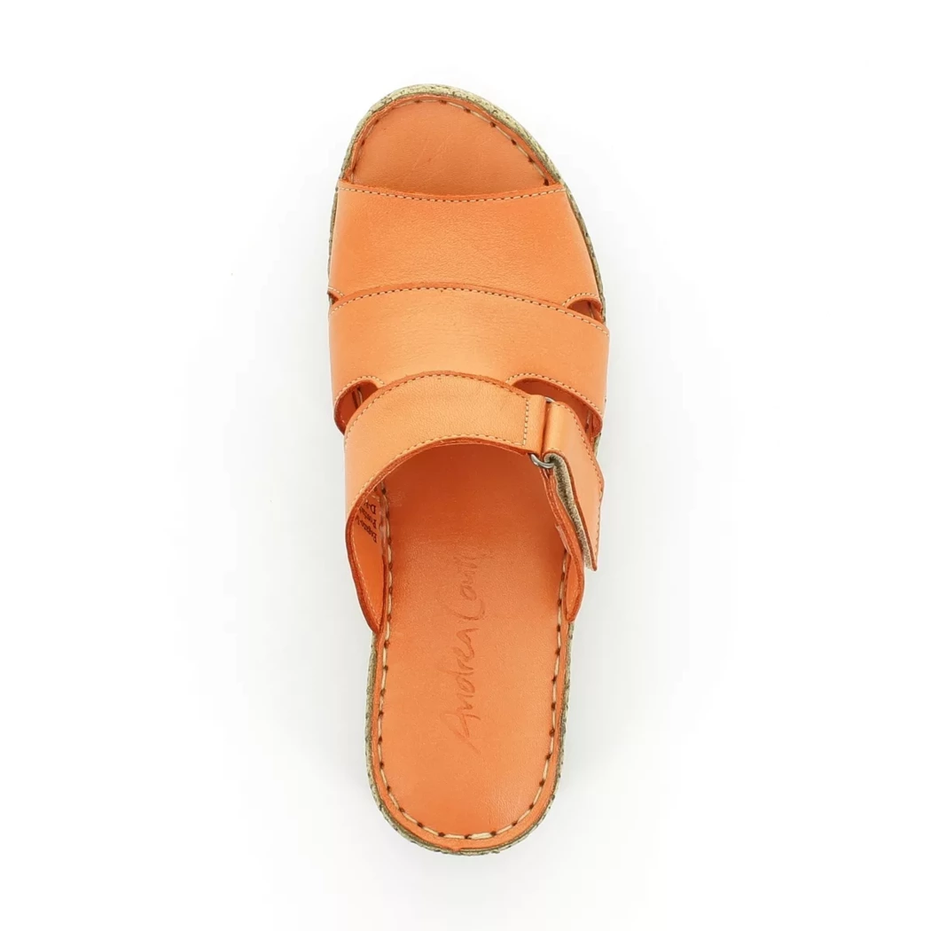 Image (6) de la chaussures Andrea Conti - Mules et Sabots Orange en Cuir
