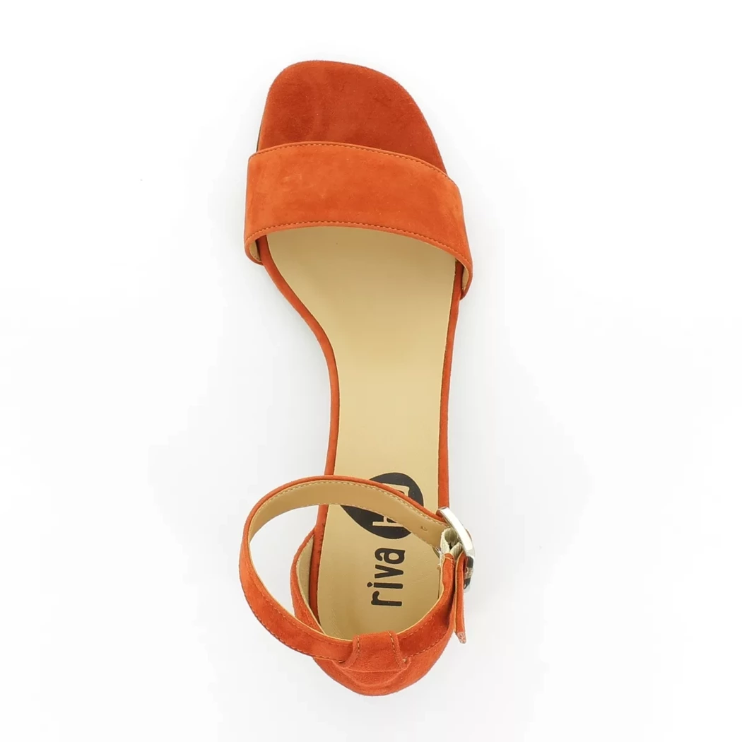 Image (6) de la chaussures Emme Blu - Sandales et Nu-Pieds Orange en Cuir nubuck