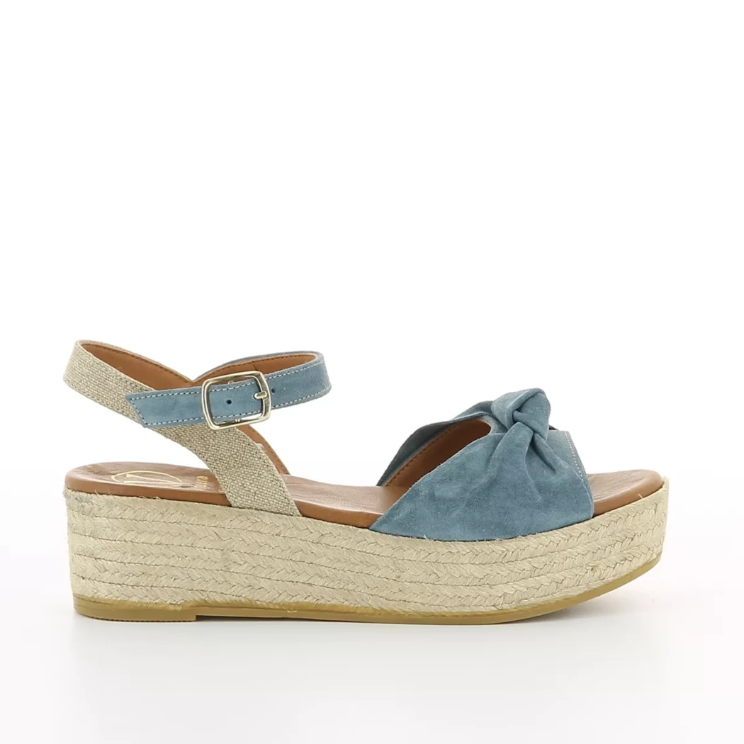 Image (2) de la chaussures Viguera - Sandales et Nu-Pieds Bleu en Cuir nubuck