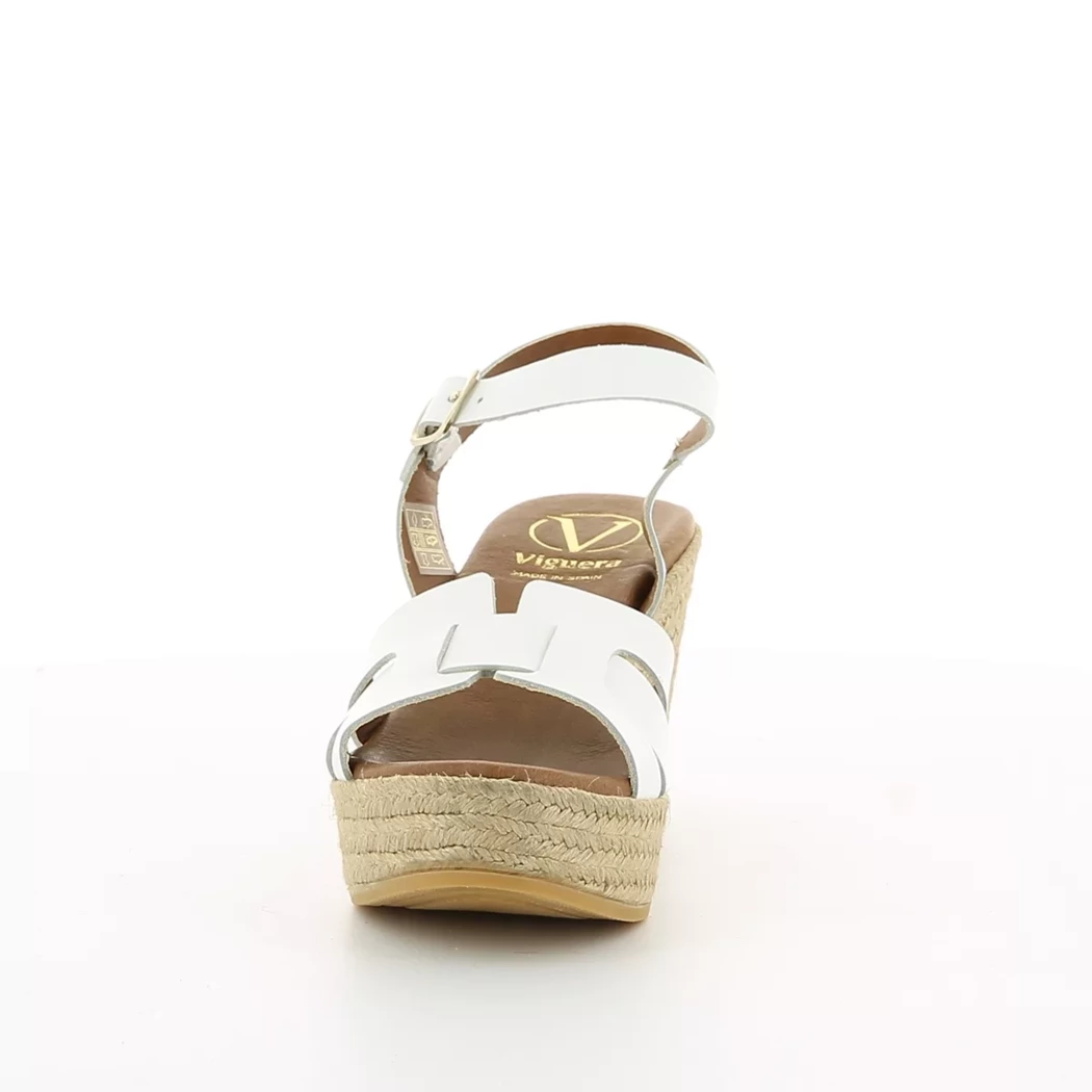 Image (5) de la chaussures Viguera - Sandales et Nu-Pieds Blanc en Cuir