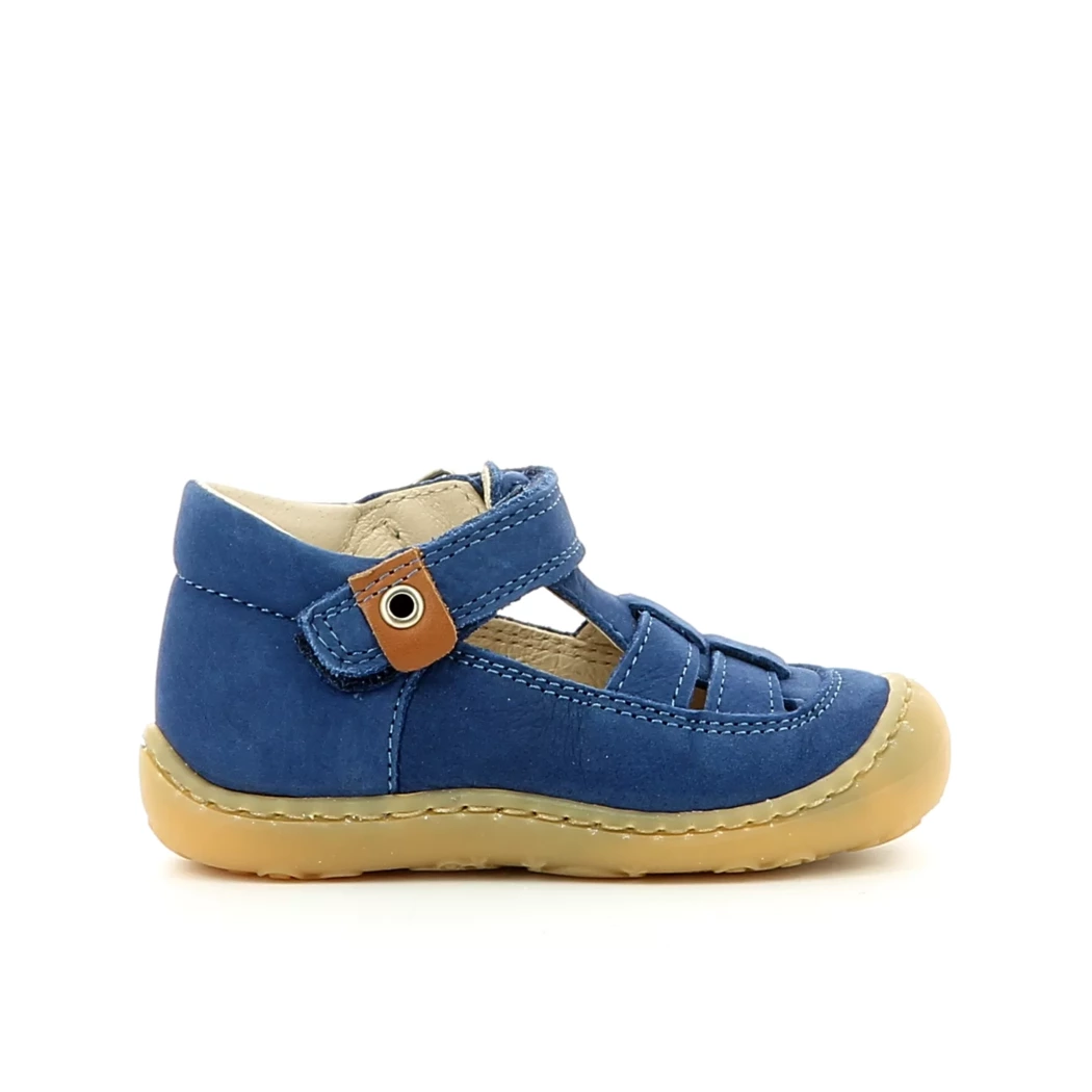Image (2) de la chaussures Bopy - Bottines ouvertes Bleu en Cuir nubuck