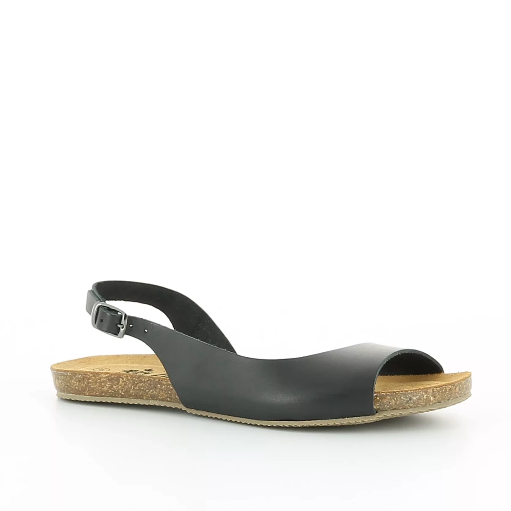 Image (1) de la chaussures Big Leaf - Sandales et Nu-Pieds Noir en Cuir