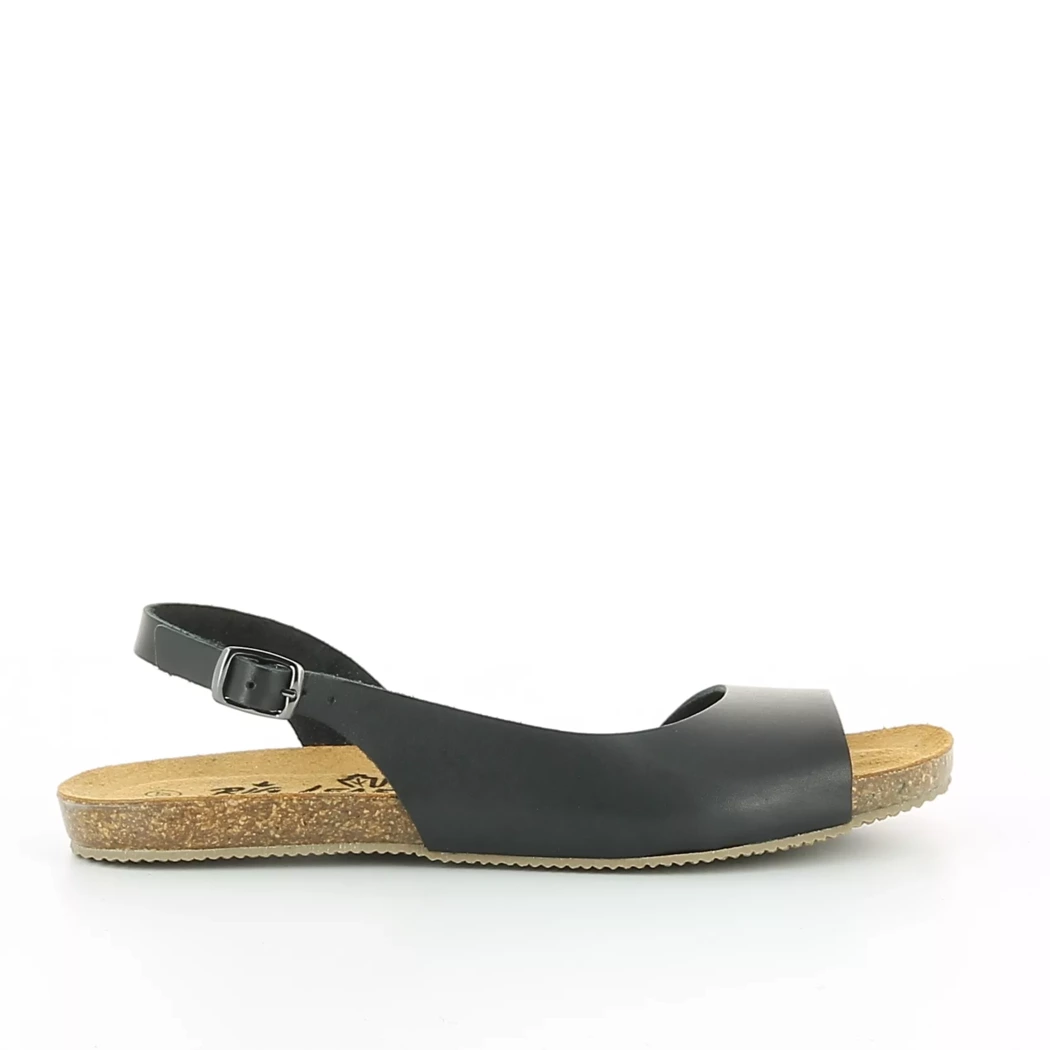 Image (2) de la chaussures Big Leaf - Sandales et Nu-Pieds Noir en Cuir