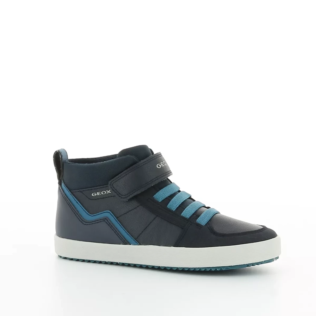 Image (1) de la chaussures Geox - Bottines Bleu en Cuir synthétique