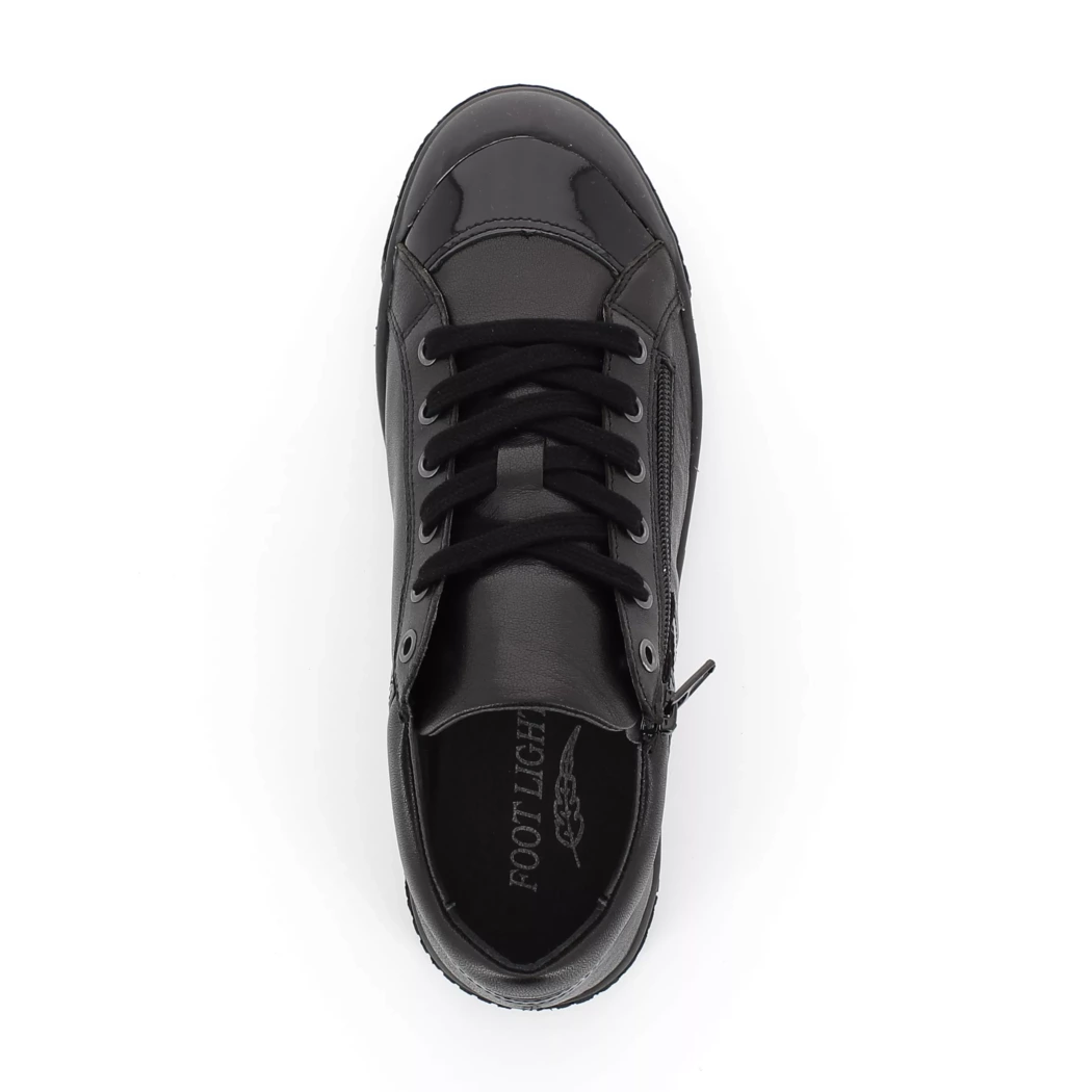 Image (6) de la chaussures Foot light - Chaussures à lacets Noir en Cuir