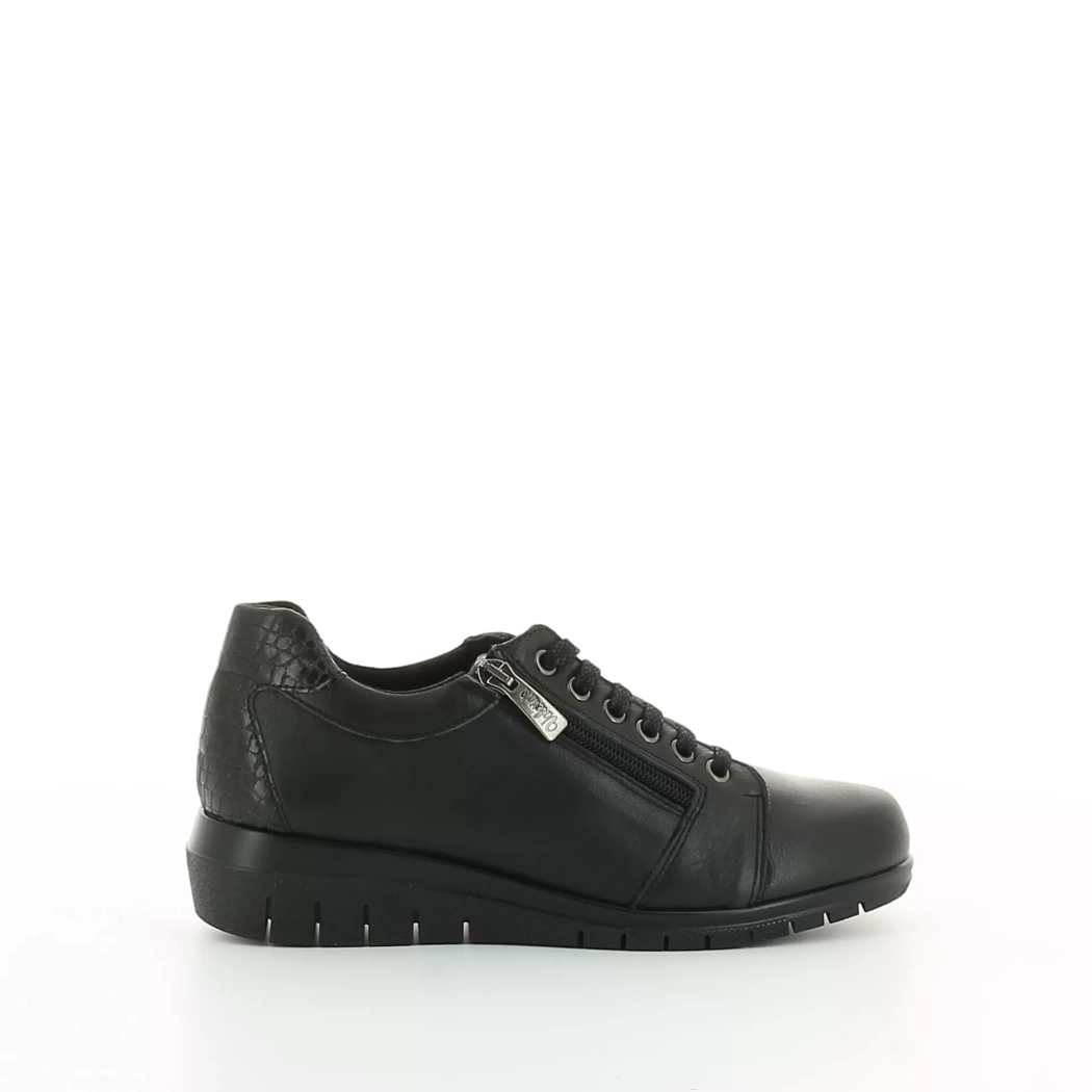 Image (2) de la chaussures Valeria's - Chaussures à lacets Noir en Cuir