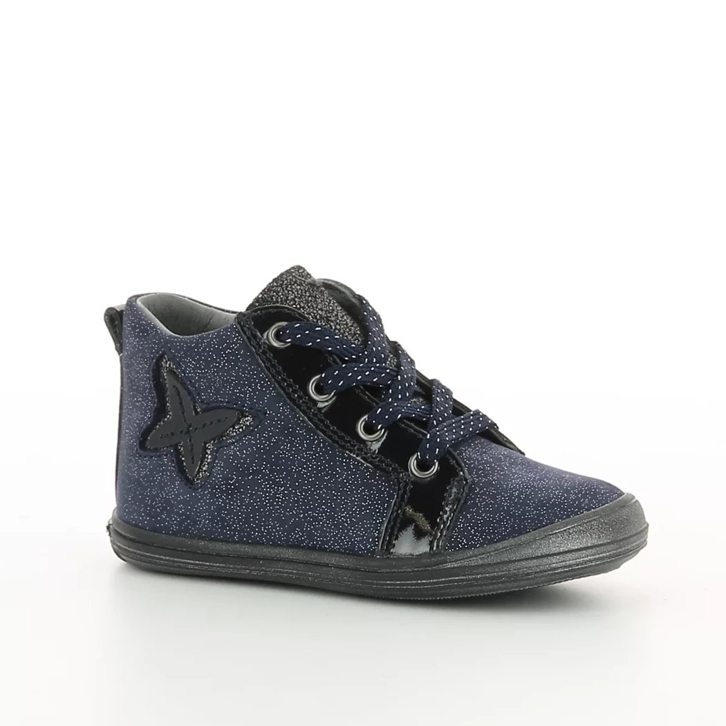 Image (1) de la chaussures Bellamy - Bottines Bleu en Cuir nubuck