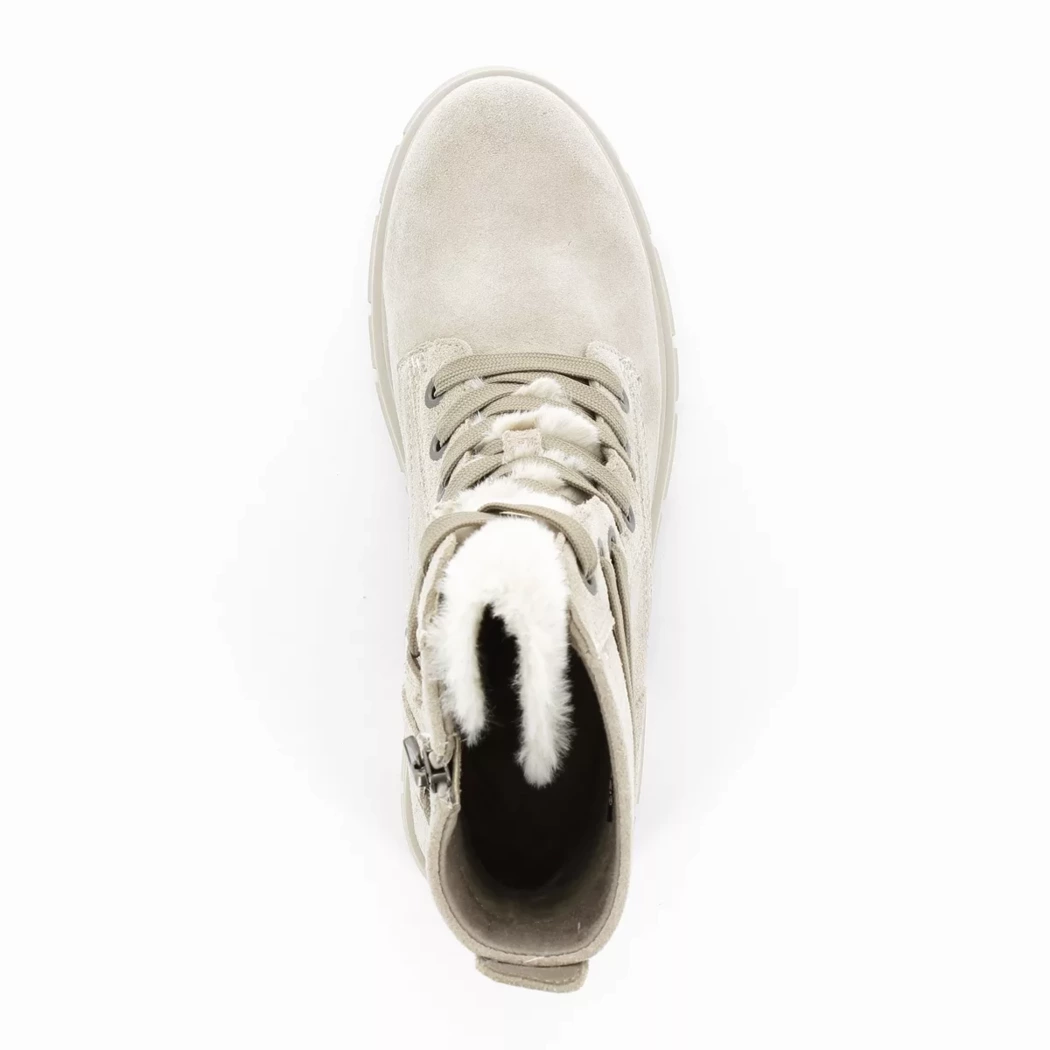 Image (6) de la chaussures Marco Tozzi - Bottines Beige en Cuir nubuck